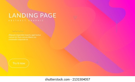 Abstract Design. Liquid Background. Trendy Page. Colorful Presentation. Rainbow Journal. Violet Graphic Cover. Wavy Landing Page. Color Fluid Flyer. Violet Abstract Design