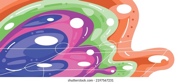 Abstract design in liquid concept