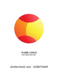 Abstract design logo with circle concepts use a mix colour