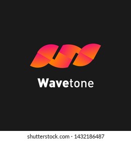 Abstract Design Logo Concept Creative Wave