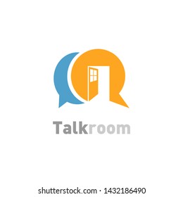 Abstract Design Logo Concept Creative Talk Room