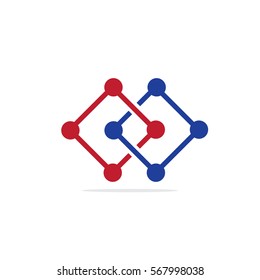 Abstract Design Logo for Tech Company or Brand