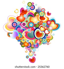 abstract design with love theme