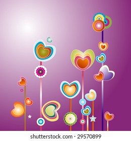 abstract design with love theme