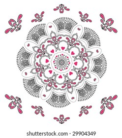 Abstract design mandala