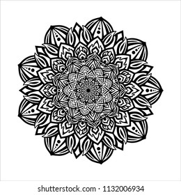 Abstract design Mandala. Decorative round elements. Oriental pattern, vector illustration.