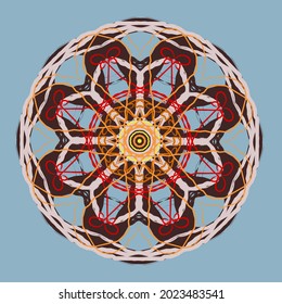 an abstract design of mandala texture, good for pattern texture or background