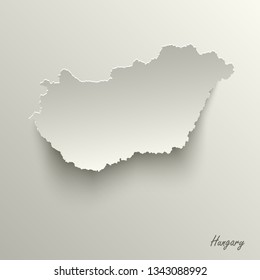 Abstract design map Hungary template