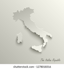 Abstract design map the Italian Republic template