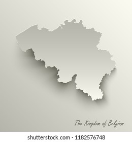Abstract design map the Kingdom of Belgium template