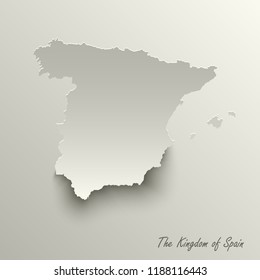 Abstract design map the Kingdom of Spain template