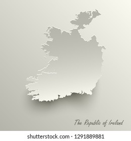 Abstract design map the Republic of Ireland template