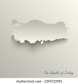 Abstract design map the Republic of Turkey templat