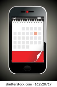 Abstract design mobile phone vector illustration
