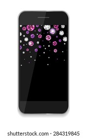 Abstract Design Mobile Phones . Vector Illustration EPS10