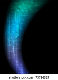 Abstract design, modern technology theme vector template eps10