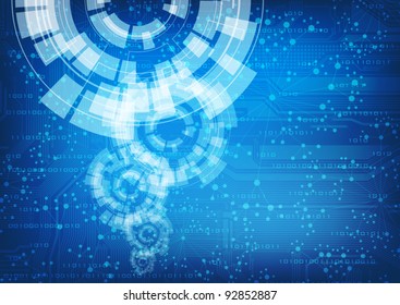 abstract design modern technology theme vector banner. Eps10