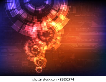 abstract design modern technology theme vector banner. Eps10
