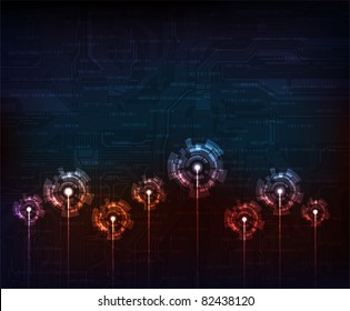 abstract design, modern technology vector background. eps10