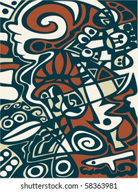 Abstract design, mosaic texture.