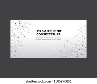 Abstract design network. Cover template. Banner