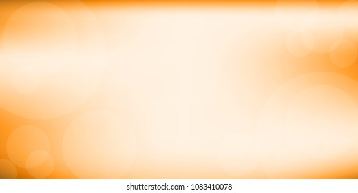 Abstract design orange gradient background Vector blur bokeh.