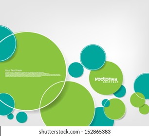 Abstract Design Overlapping Circles Background