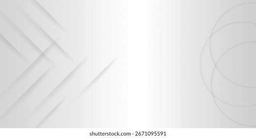 Diseño Abstractas con líneas superpuestas y círculos en tonos grises claros.