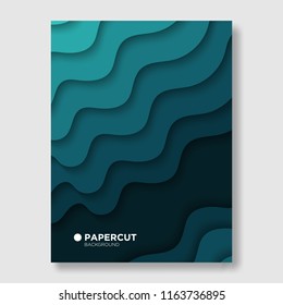 Abstract Design, Paper Cut Background