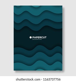 Abstract Design, Paper Cut Background