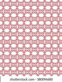 Abstract design pattern  Geometric floral swirl ornament pattern. Vector