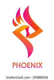 abstract design Phoenix vector illustration