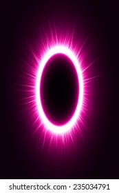 abstract design of pink magic portal gate (outer  lines.vector version)
