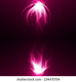 abstract design of pink magic spells.(dual force version)