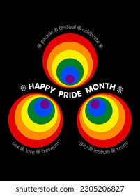 Diseño abstracto para el mes del orgullo