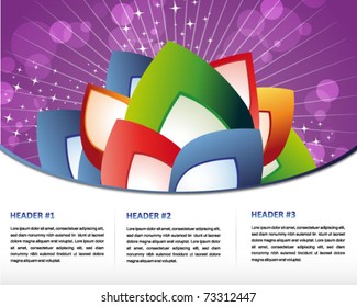 abstract design print and web template
