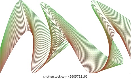 abstract design red green blue gradient wave for background