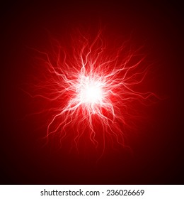 abstract design of red magic beam