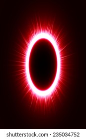 abstract design of red magic portal gate (outer  lines.vector version)