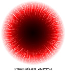 abstract design of red portal.(inner short tails.vector version)