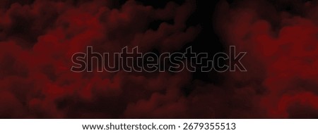 Abstract design of red smoke mist swirling in shadows