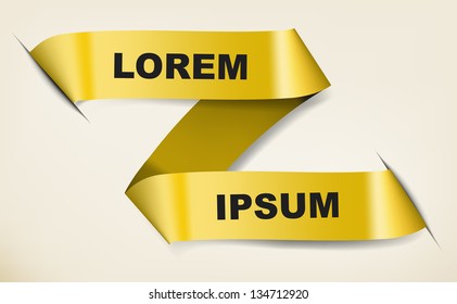 Abstract design with ribbon for text or infographic