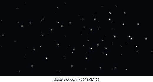 an abstract design with scattered white dots on a black background, reminiscent of a starry sky or snowfall. The dots are unevenly distributed, creating the effect of depth and space.