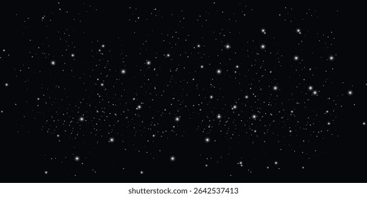  an abstract design with scattered white dots on a black background, reminiscent of a starry sky or snowfall. The dots are unevenly distributed, creating the effect of depth and space.