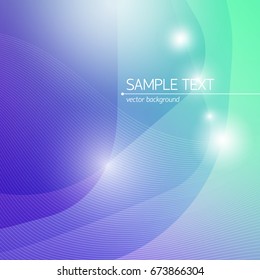 Abstract design science background with text field lines and light effects flat vector illustration