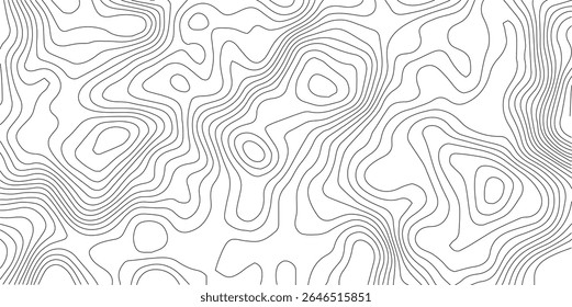 Projeto abstrato padrão sem emenda com mapa topográfico de linha. relevo geográfico de montanha. mapa topográfico retro. mapa geográfico de contorno grade pano de fundo textura de papel. caminho do terreno isolado no fundo.