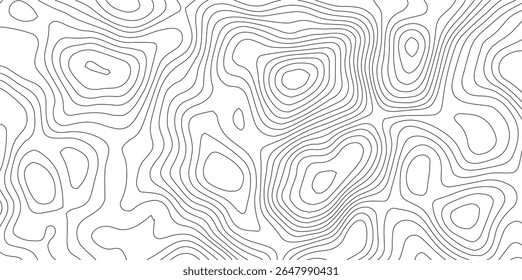 Projeto abstrato padrão sem emenda com mapa topográfico de linha. relevo geográfico de montanha. mapa topográfico retro. mapa geográfico de contorno grade pano de fundo textura de papel. caminho do terreno isolado no fundo.
