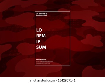 Abstract design shape pattern scarlet color background. You can use for ad, poster, cover design of elements. illustration vector eps10