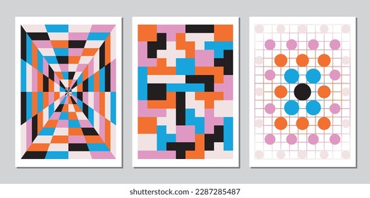 Abstract design, shapes, colours. Vector background.