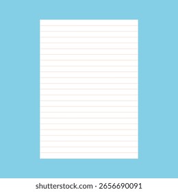 Diseño Abstractas de una Plantilla de cuaderno de una sola página con reglas